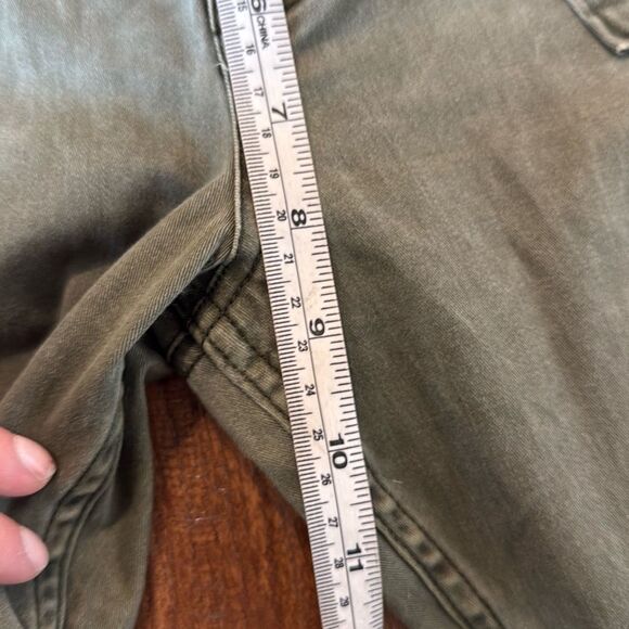 Abercrombie & Fitch olive mid rise seamed skinny pant size 28 - Picture 7 of 11